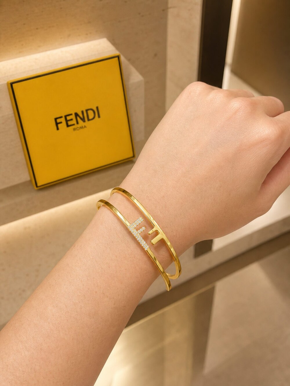 Fendi Modern Designer Bracelet Style 2 | New with Box - Picture 8 of 9